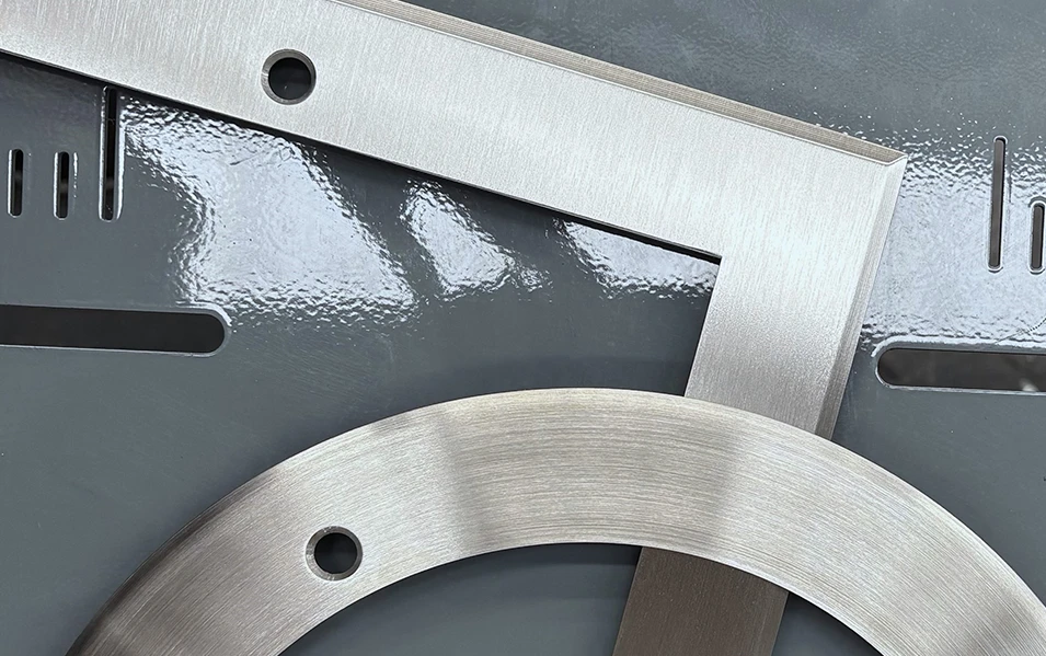 Metal satin finishing